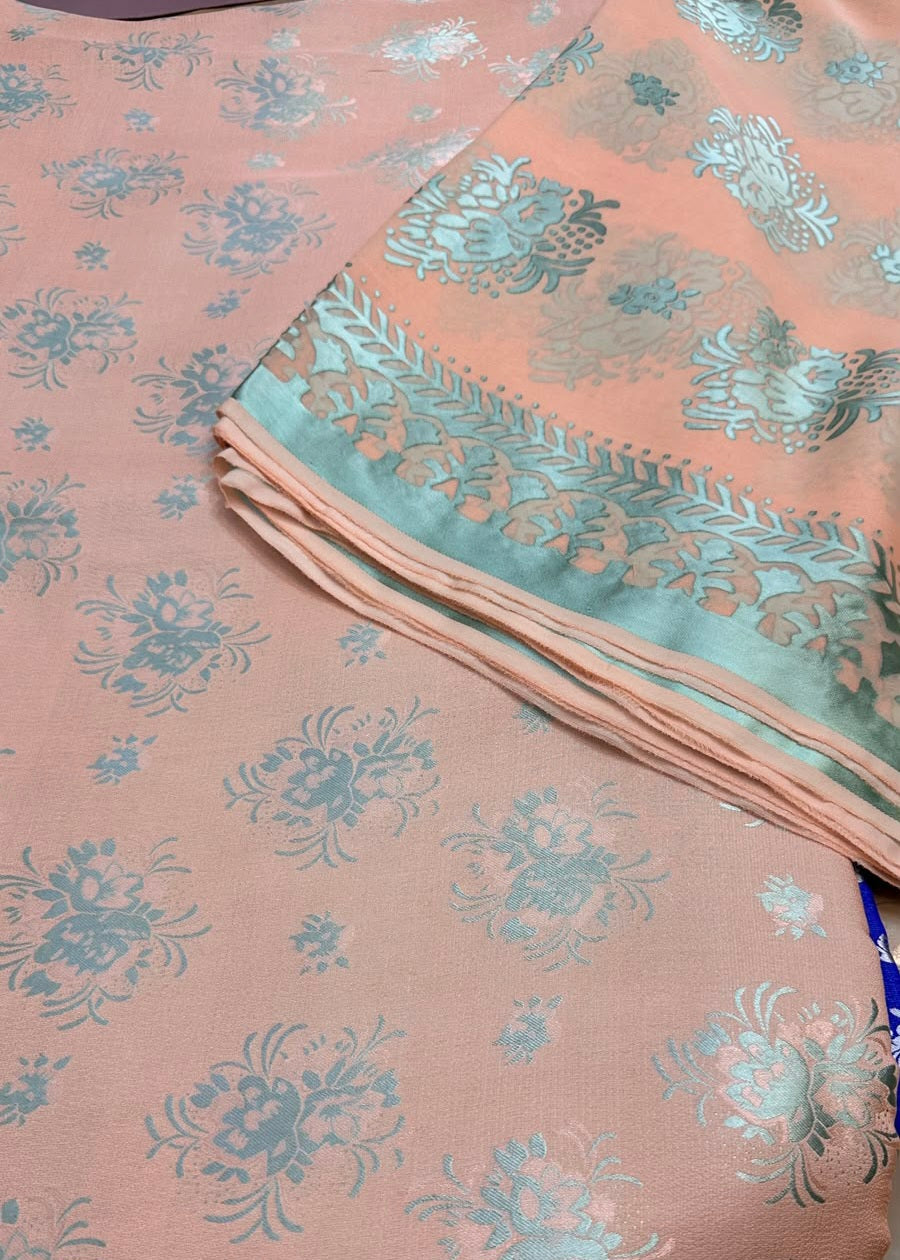CZ-15131 Pure China Patti With Pure Barosha Dupatta