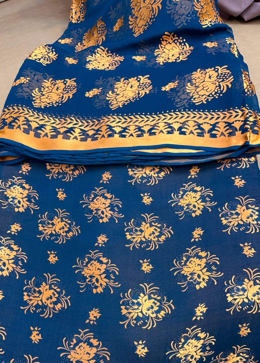 CZ-15132 Pure China Patti With Pure Barosha Dupatta