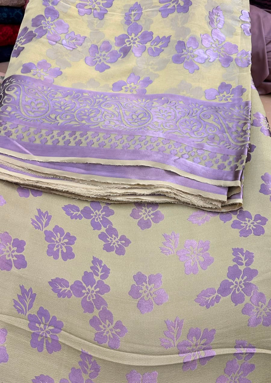 CZ-15130 Pure China Patti With Pure Barosha Dupatta